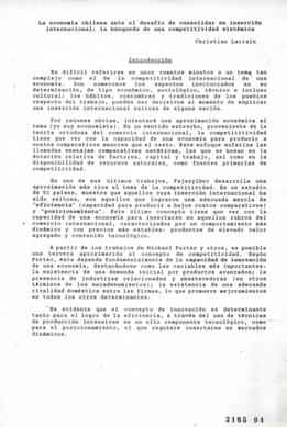 Minuta relativa a la Economía Chilena para Seminario Comunidad Europea: Una Visión Empresarial