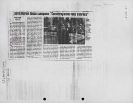Sonrisa de Mujer. Recorte de Prensa