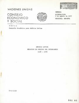 América Latina Relación de Precios de Intercambio 1928 - 1976