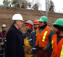 Visita a Obras del Sistema Américo Vespucio Sur