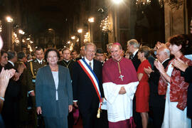 Presidente Ricardo Lagos asiste al Te Deum Ecuménico oficiado en la Catedral Metropolitana de San...