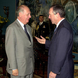 Audiencia con el secretario de Comercio de los Estados Unidos, Donald Evans