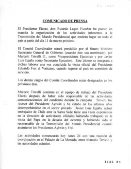 Comunicado de Prensa