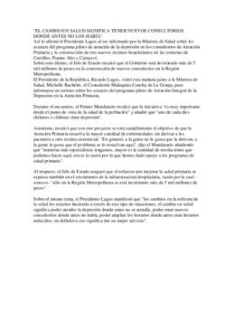Avances programa atención integral depresión en atención primaria