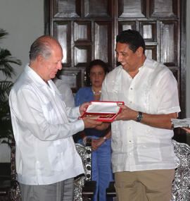 Presidente Lagos recibe las llaves de la Ciudad de Cartagena de Indias