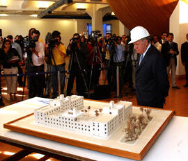 Visita Inspectiva a las Obras de la Biblioteca de Santiago