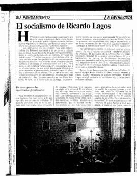 El Socialismo de Ricardo Lagos. Entrevista