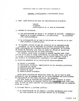 Notas relativas a Principio para Un Orden Económico Alternativo