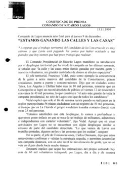 Estamos ganando las calles y las casas: Comando de Lagos anuncia acto final para el jueves 9 de d...