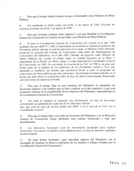 Declaración de Ricardo Lagos al Oficio enviado por Gloria Chevesich, respecto a la investigación ...
