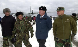 Inauguración de las obras de remodelación de la Base Antártica, Bernardo O"Higgins