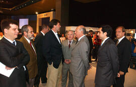 Presidente Ricardo Lagos Visitó al Centro de Prensa del Edificio Diego Portales