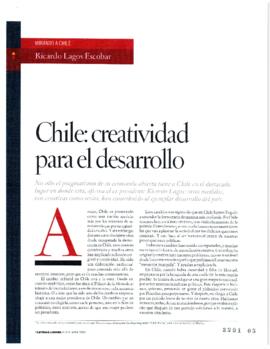 Chile: creatividad para el desarrollo. Artículo