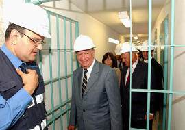 Presidente de la República en Visita Inspectiva a las Obras de la Cárcel Santiago I