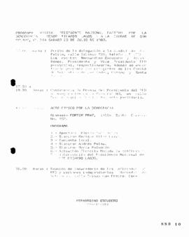 Programa de Visita Presidente Partido Por la Democracia a San Felipe