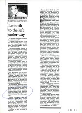 Nota que adjunta Artículo de Prensa en Ingles acerca de elecciones de Tony Blair en Gran Bretaña ...