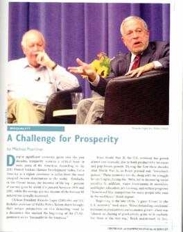 A challenge for prosperity. Artículo