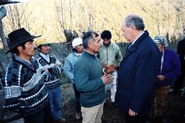 Visita a familias Pehuenches (hermanas Quintraman) Ralco