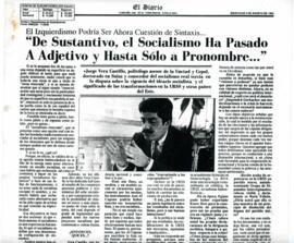De Sustantivo, el socialismo ha pasado a adjetivo y hasta solo a pronombre...El izquierdismo podr...