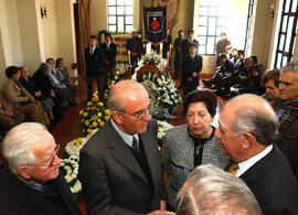 Presidente de la República en Velatorio del Padre Miguel Ortega