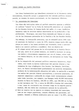 Ideas sobre la Parte Política. Nicaragua