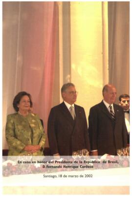 En cena en honor del Presidente de la República de Brasil, D. Fernando Cardoso