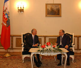 Reunión Presidentes de Chile y Rumania