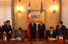 Reunión Presidentes de Chile y Rumania