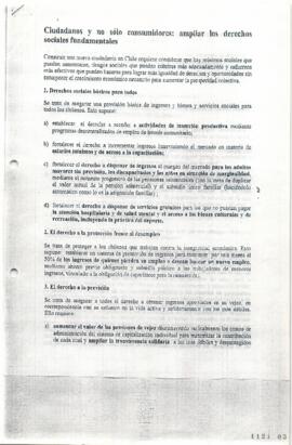 Ciudadanos y no sólo consumidores: ampliar Derechos Sociales Fundamentales