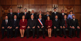 Foto Oficial del Gabinete Presidencial, Cerro Castillo