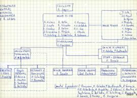 Esquema relativo a Estructura Central de Comando Precampaña Candidatura de Ricardo Lagos