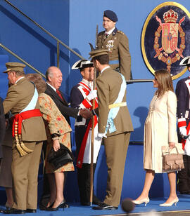 El Presidente de la República Ricardo Lagos participó en el desfile militar del "Día Naciona...