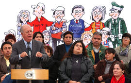 Presidente de la República en Inicio Fase 2005 del Programa Comuna Segura