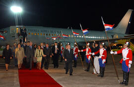 Presidente Lagos Llega a Asunción, Paraguay