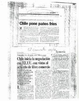 Notas de Prensa relativas a la Participación de Chile en Tratado de Libre Comercio con Estados Un...