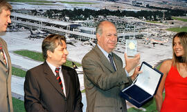 Inauguración nuevo terminal nacional de pasajeros Arturo Merino Benítez