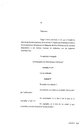 Aprobación Senado de Proyecto Ley Modernización Sistema Remuneraciones Personal de MOP
