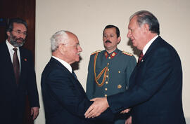 Reunión con el Presidente de Bolivia, en XI Asamblea Plenaria Brasilia 2000