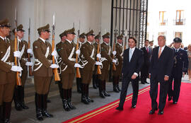 Visita del Presidente español José María Aznar, reunión ampliada