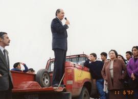 Gira IX región. Precandidatura Presidencial 1992