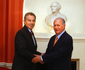 Encuentro del Presidente Ricardo Lagos y el Primer Ministro del Reino Unido de Gran Bretaña Tony ...