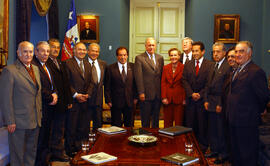 Reunión Presidente Ricardo Lagos y Confederación del Comercio Detallista y Turismo de Chile