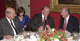 Visita del Primer Ministro de Suecia, señor Goran Persson, Cena