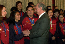 Recibe a deportistas VII Juegos Odesur