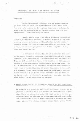 Convocatoria del Mapu a un Congreso de Unidad