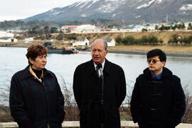 Conferencia de Prensa al término de la visita a Puerto Williams