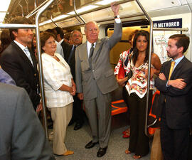 Presidente de la República en Inauguración Segundo Tramo Linea 4 del Metro