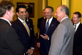 Audiencia con el secretario de Comercio de los Estados Unidos, Donald Evans