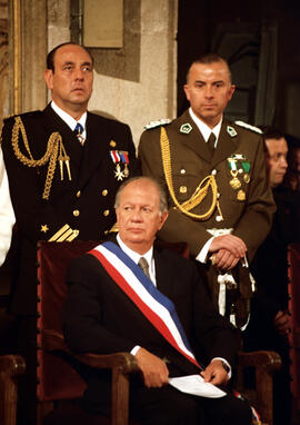 Presidente Ricardo Lagos asiste al Te Deum Ecuménico oficiado en la Catedral Metropolitana de San...