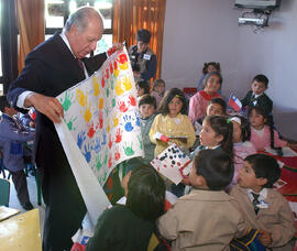 Inauguración de la Escuela F 805 Zaida Araneda Viguera, Los Alamos